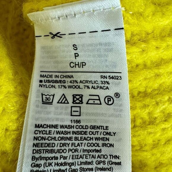 Gap Brushed Wool/alpaca Blend Pointelle Crewneck Sweater size S - Picture 6 of 8